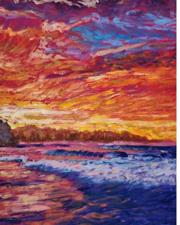 oil painting sunset 2