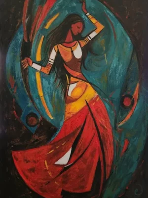 dancer oil painting